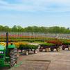 Wagons full of our beautiful plants ready to load for next day delivery.